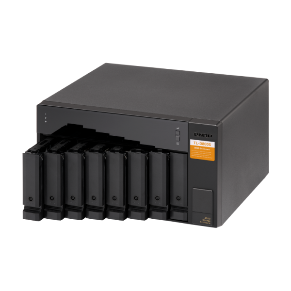QNAP TL-D800S Box esterno HDD/SSD Nero, Grigio 2.5/3.5 (QNAP TL-D800S/24TB RED 8 Bay DT)