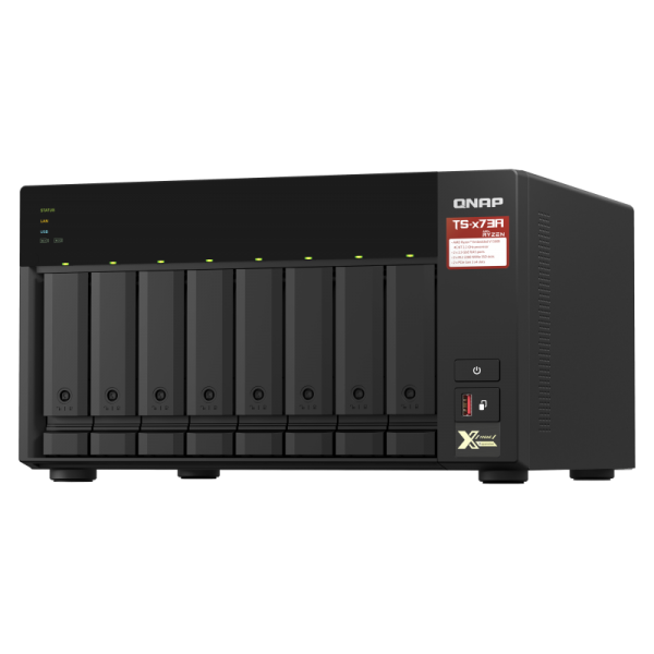 QNAP TS-873A NAS Tower Collegamento ethernet LAN Antracite V1500B (QNAP TS-873A-8G/24TB RED 8 Bay DT)