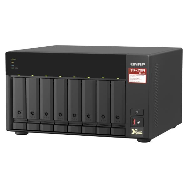 QNAP TS-873A NAS Tower Collegamento ethernet LAN Antracite V1500B (QNAP TS-873A-8G/24TB RED 8 Bay DT)