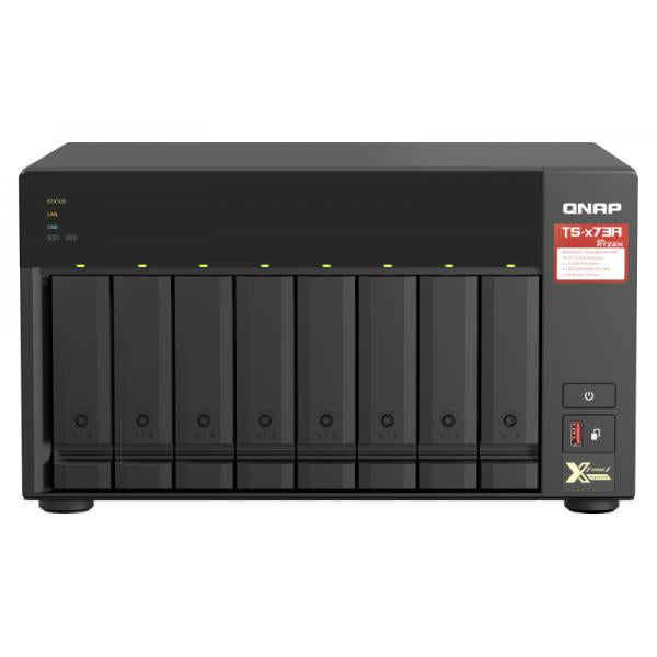 QNAP TS-873A NAS Tower Collegamento ethernet LAN Antracite V1500B (QNAP TS-873A-8G/24TB RED 8 Bay DT)