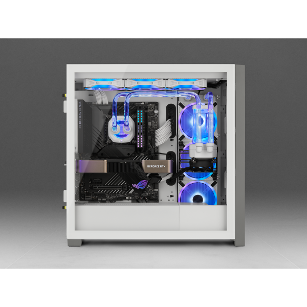 Corsair XH305i Processore Liquid cooling kit Bianco (Corsair Hydro X Series iCUE XH305i RGB PRO 360mm CPU Custom Cooling Kit - White)