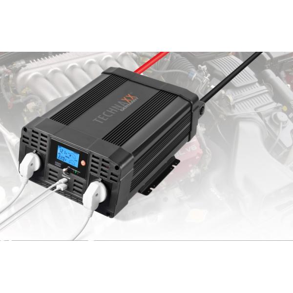 Technaxx TE20 adattatore e invertitore Auto 2000 W Nero (TECHNAXX POWER INVERTER 2000W - TE20)