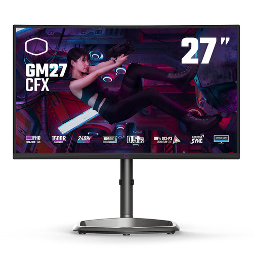 COOLER MASTER MONITOR CURVO 27 LED VA FHD 16:9 0,5MS 400 CDM 240HZ, HDR400, DP/HDMI, MULTI