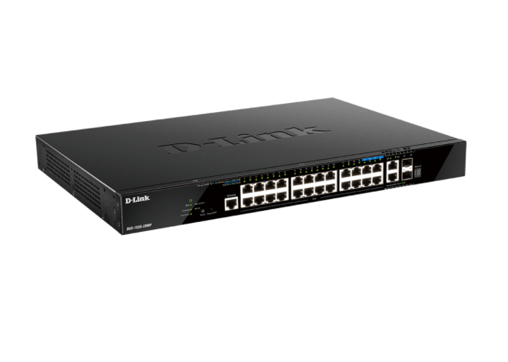D-LINK SWITCH 28 PORTE DI CUI 20 PORTE GE POE + 4 PORTE 2.5 GE POE + 2 10GE PORTE + 2 SFP+