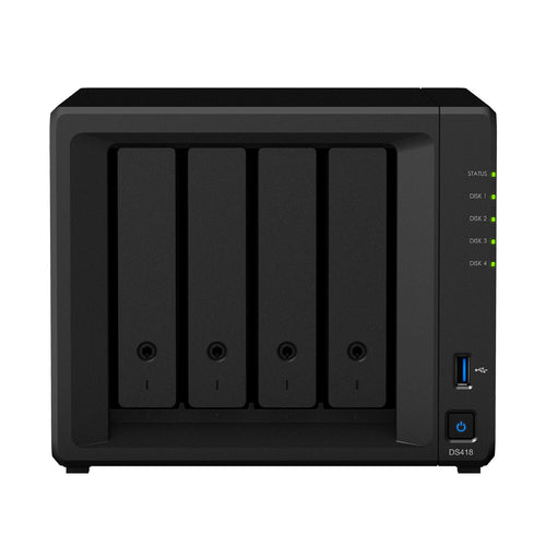 SYNOLOGY NAS TOWER 4BAY 2.5"/3.5" SSD/HDD SATA, REALTEK RTD1296 4CORE 1.4GHz, 2GB DDR4, 2