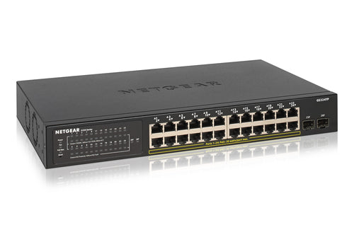 NETGEAR SWITCH 24 PORTE POE GIGABIT SMART MANAGED, RACK MONTABILE