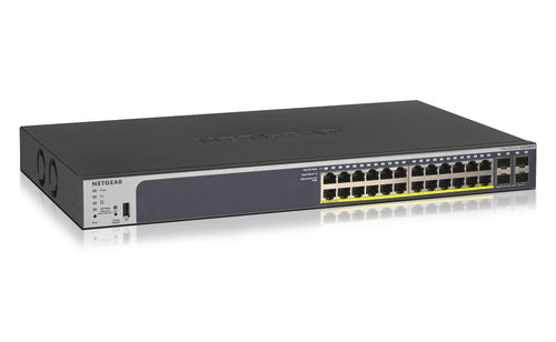 NETGEAR SWITCH PROSAFE 24 PORTE POE+ (190W) + GIGABIT + 4 SFP