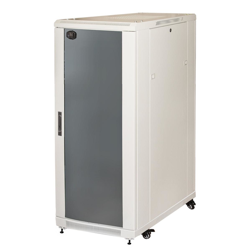 LINK ARMADIO RACK 19" PER RETI 27U (A)1388 (L)600 (P)800 COLORE GRIGIO PORTA VETRO