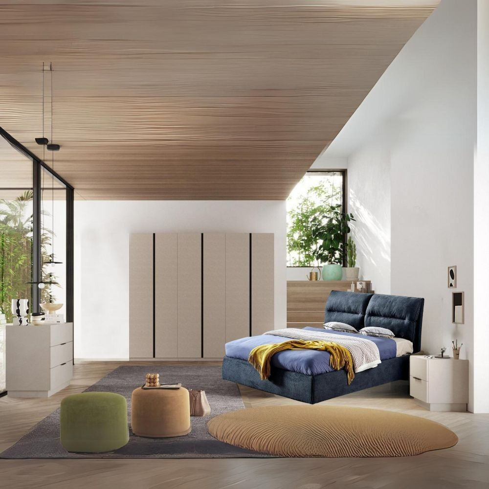 Armadio Musto 6 ante battenti colore cashmere e antracite