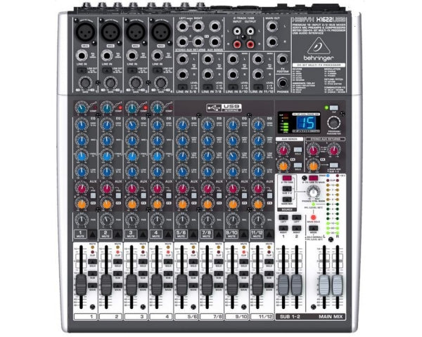 BEHRINGER XENYX X1622-USB MIXER PASSIVO 16 INGRESSI CON EFFETTI 24 BIT 4 COMPRESSORI + INTERFACCIA AUDIO USB