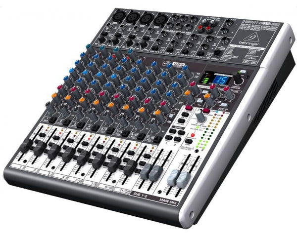 BEHRINGER XENYX X1622-USB MIXER PASSIVO 16 INGRESSI CON EFFETTI 24 BIT 4 COMPRESSORI + INTERFACCIA AUDIO USB