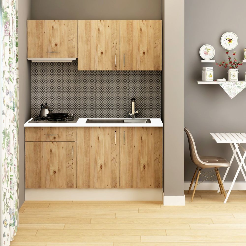 Cucina Isernia 160 rovere con elettrodomestici