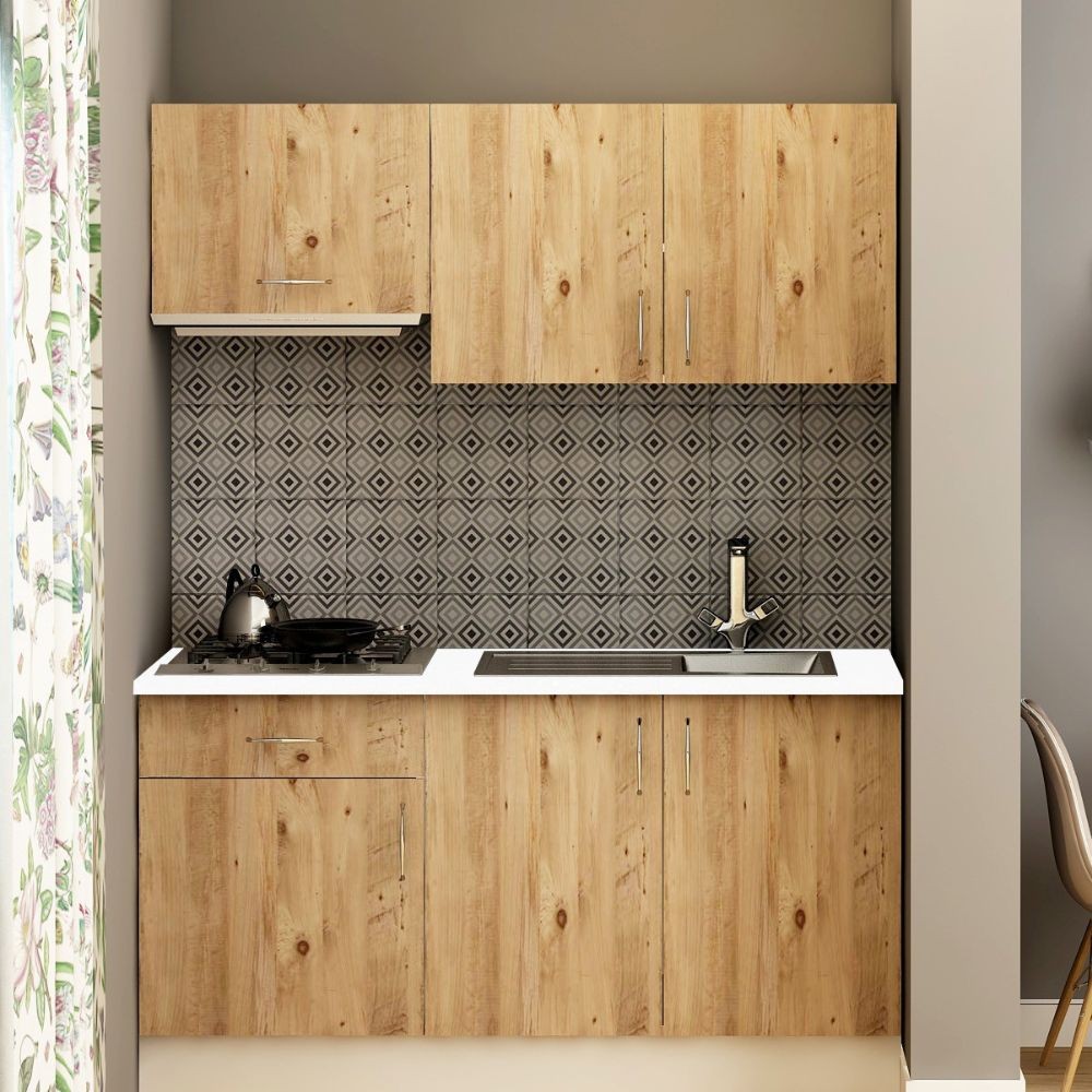 Cucina Isernia 160 rovere con elettrodomestici