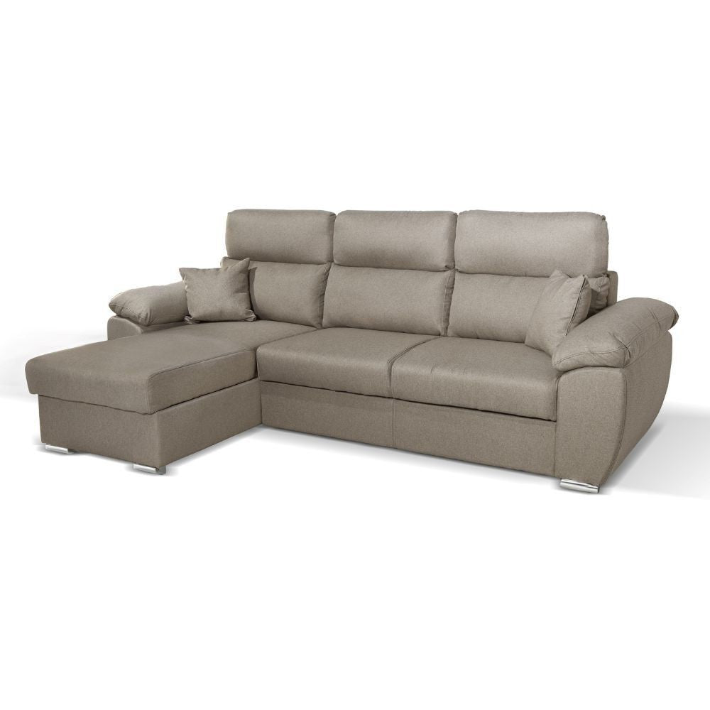 Divano Como II con penisola contenitore grigio rabbit Twist03