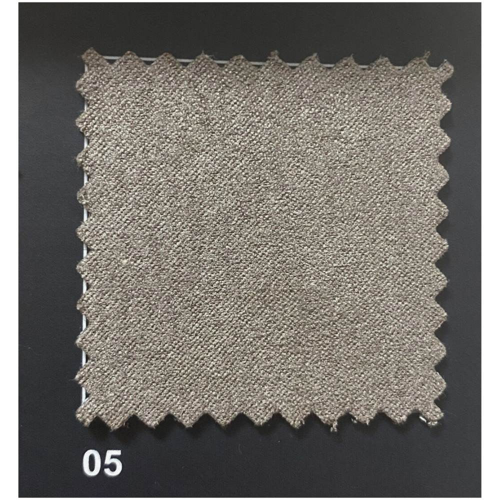 Divano Gonzaga 3 posti fisso con poggiatesta regolabili in 3 posizioni colore caribou