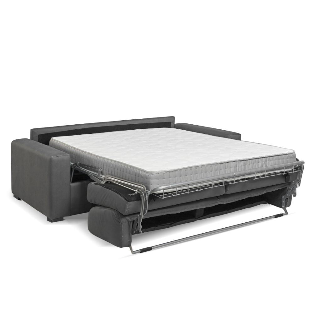 Divano letto Flash 3 posti con rete elettrosaldata colore lino