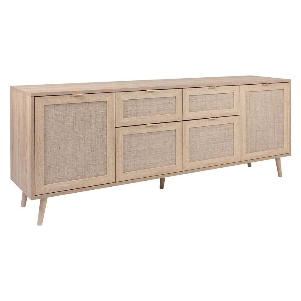 Madia Bali 51BNEW 4 ante e due cassetti effetto vimini