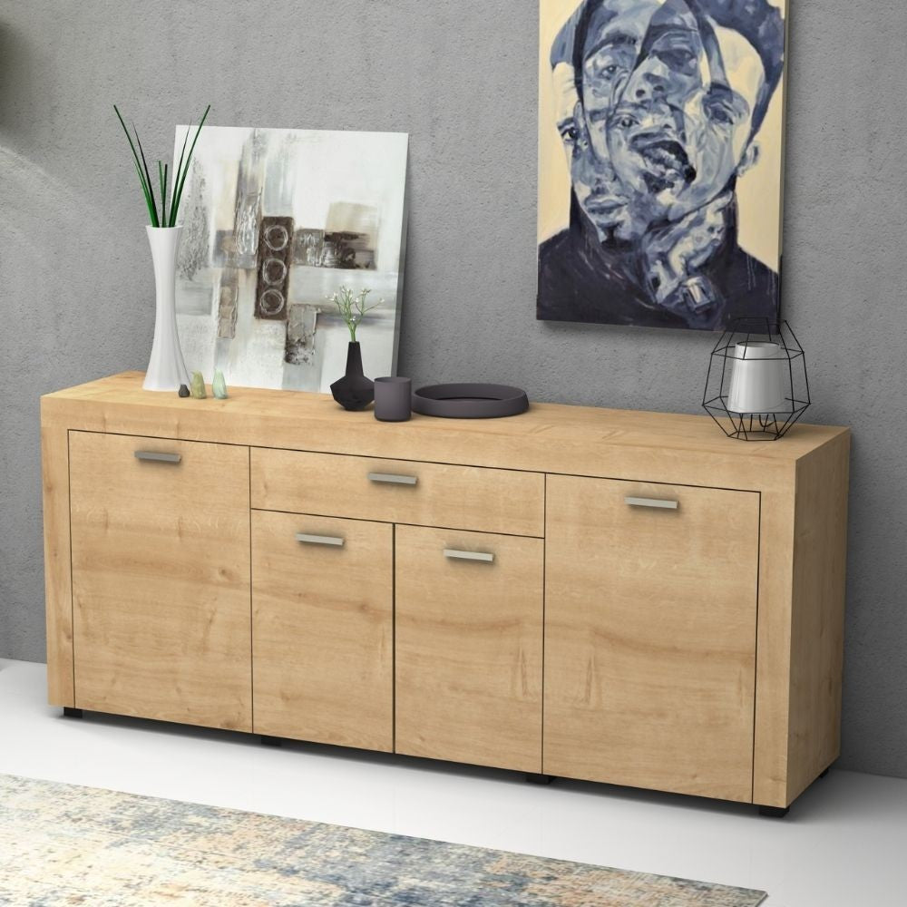 Madia Fiesta 4 ante e 1 cassetto rovere 177x40x76