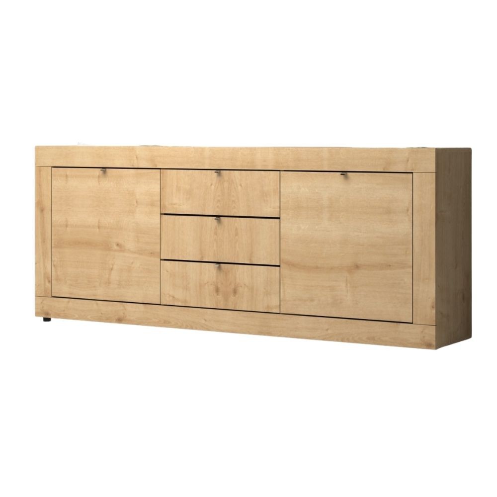 Madia Ocean 2 ante e 3 cassetti rovere 210x45x85h