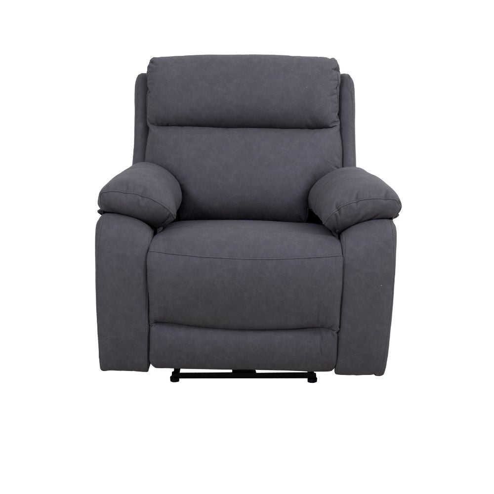 Poltrona Siviglia recliner elettrico Nabuk antracite