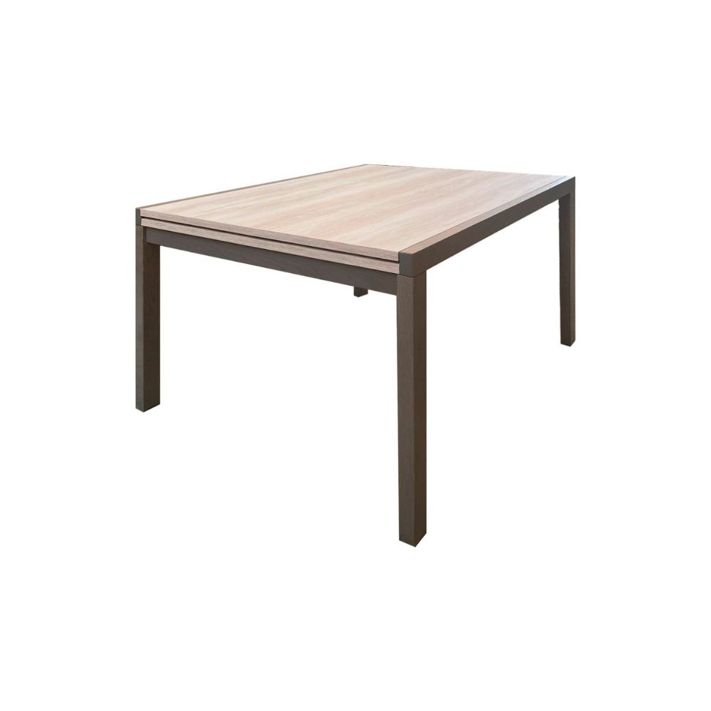 Tavolo rettangolare Korallo allungabile larice grigio e olmo 120x90x76h