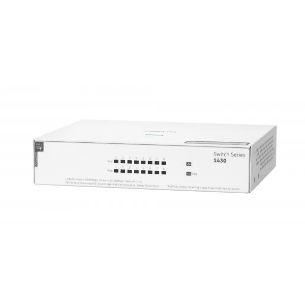 HPE Aruba Networking Networking Instant On Switch 8p Gigabit CL4 PoE 64W 1430 (Aruba IOn 1430 8G C4 PoE 64W)HpeR8R46A