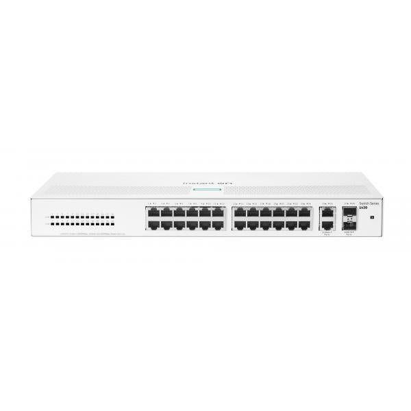 HPE Aruba Networking Networking Instant On Switch 26p Gigabit 2p SFP 1430 (Aruba Instant On 1430 26G - 2Sfp Unmanaged L2 Gigabit - Ethernet [10/100/1000] 1U White - Warranty: 12M)HpeR8R50A