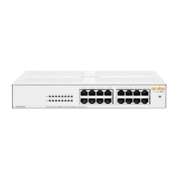 Aruba Instant On 1430 16G Non gestito L2 Gigabit Ethernet [10/100/1000] 1U Bianco (Aruba Instant On 1430 16G - Unmanaged L2 Gigabit Ethernet - [10/100/1000] 1U White - Warranty: 12M)Hpe5715328119994R8R47A#ABB