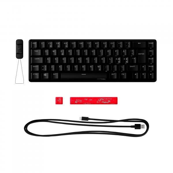 HyperX Alloy Origins 65  Tastiera da gaming meccanica  Rosso HX [layout NO] (HyperX Alloy Origins 65 - tastatur - Q)Hp01961884867644P5D6AN#UUW
