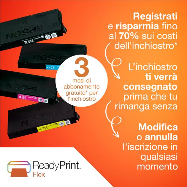 Epson WorkForce WF-2910DWF stampante multifunzione A4 getto d'inchiostro [stampa, scansione, copia] Display LCD 3.7cm, WiFi Direct, AirPrint, 3 mesi inchiostro incluso con ReadyPrint (EPSON WorkForce WF-2910DWF DIN A4, 4in)Epson8715946702605C11CK64402
