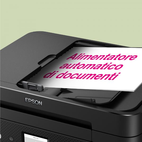Epson WorkForce WF-2960DWF stampante multifunzione A4 getto d'inchiostro [stampa, scansione, copia], Display LCD 6.1 cm, ADF, WiFi Direct, AirPrint, 3 mesi di inchiostro incluso con ReadyPrint (EPSON WorkForce WF-2960DWF DIN A4, 4in)Epson871594670253...
