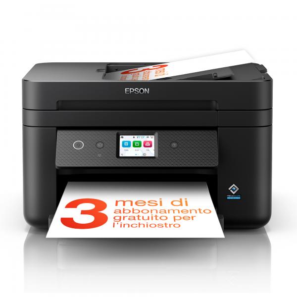 Epson WorkForce WF-2960DWF stampante multifunzione A4 getto d'inchiostro [stampa, scansione, copia], Display LCD 6.1 cm, ADF, WiFi Direct, AirPrint, 3 mesi di inchiostro incluso con ReadyPrint (EPSON WorkForce WF-2960DWF DIN A4, 4in)Epson871594670253...