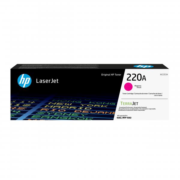 HP Cartuccia toner originale magenta LaserJet 220A (OEM HP W2203A/220A Magenta Toner Cartridge 1.8k Pages)Hp0193808760280W2203A