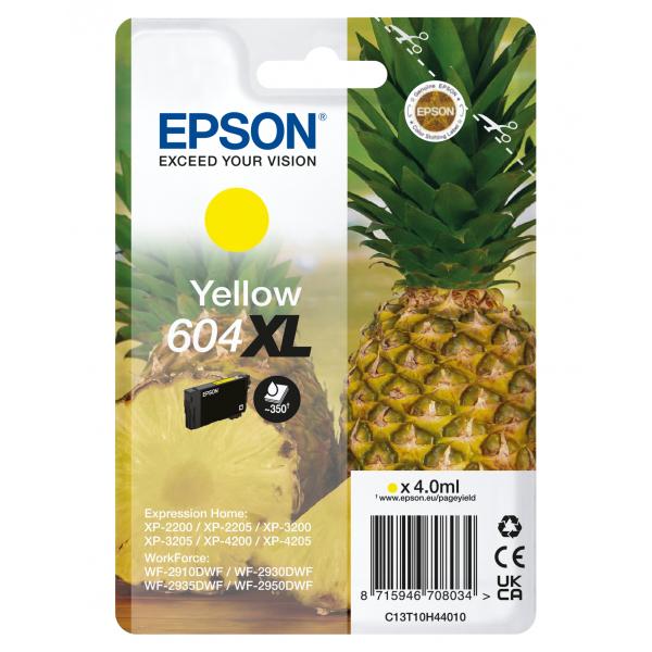 Epson 604XL cartuccia d'inchiostro 1 pz Originale Resa elevata [XL] Giallo (OEM Epson 604XL High Capacity Yellow Original Ink Cartridge C13T10H44010)EpsonC13T10H44010