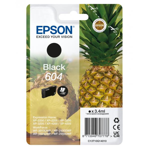Epson Singlepack Black 604 Ink (Ink/604 603 Starfish 3.4ml BK SEC)Epson8715946707785C13T10G14020
