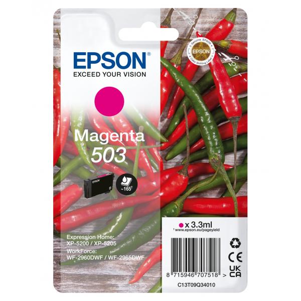 Epson 503 cartuccia d'inchiostro 1 pz Originale Resa standard Magenta (SINGLEPACK MAGENTA 503 INK)EpsonC13T09Q34010