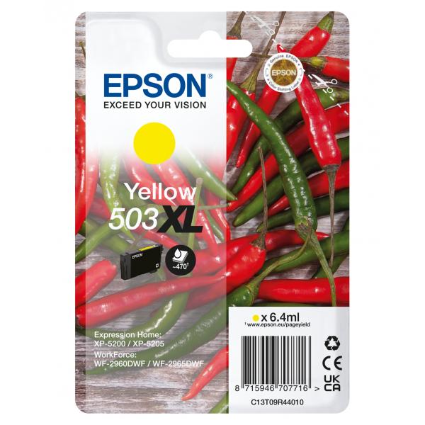 Epson 503XL cartuccia d'inchiostro 1 pz Originale Resa elevata [XL] Giallo (EPSON CHILLIE 503XL YELLOW INK SINGLEPACK INK)EpsonC13T09R44010