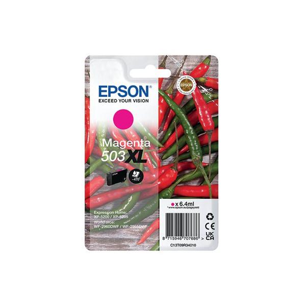 Epson 503XL cartuccia d'inchiostro 1 pz Originale Resa elevata [XL] Magenta (EPSON CHILLIE 503XL MAGENTA SINGLEPACK INK)EpsonC13T09R34010
