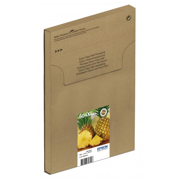 Epson 604XL EasyMail cartuccia d'inchiostro 4 pz Originale Resa elevata [XL] Nero, Ciano, Magenta, Giallo (EPSON PINEAPPLE 604XL EASYMAIL MULTIPACK INK)Epson8715946708096C13T10H64510
