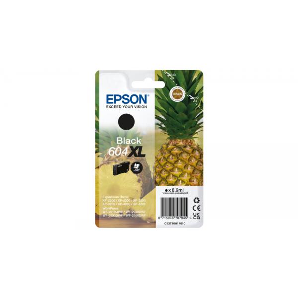 Epson 604XL cartuccia d'inchiostro 1 pz Originale Resa elevata [XL] Nero (OEM Epson 604XL High Capacity Black Original Ink Cartridge C13T10H14010 500 Pages)EpsonC13T10H14010
