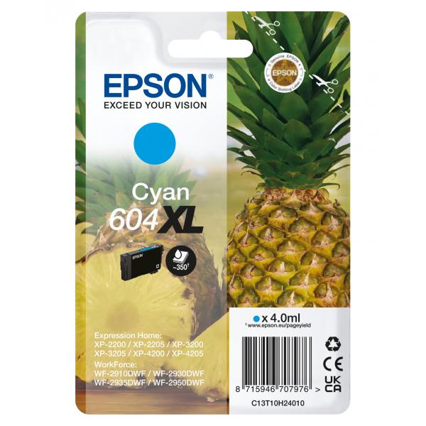 Epson 604XL cartuccia d'inchiostro 1 pz Originale Resa elevata [XL] Ciano (EPSON PINEAPPLE 604XL CYAN INK SINGLEPACK INK)EpsonC13T10H24010