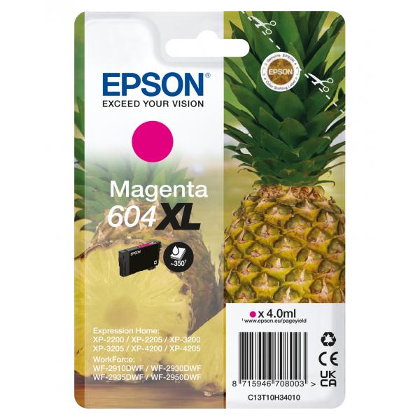 Epson 604XL cartuccia d'inchiostro 1 pz Originale Resa elevata [XL] Magenta (OEM Epson 604XL High Capacity Magenta Original Ink Cartridge C13T10H34010)EpsonC13T10H34010