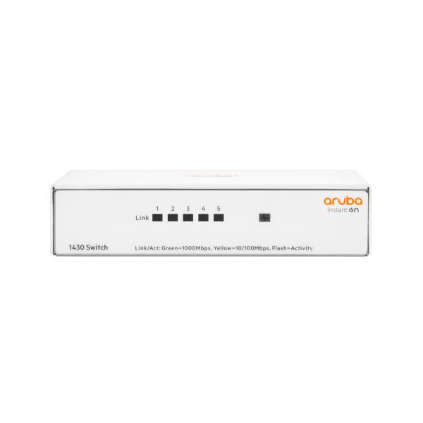 HPE Aruba Networking Aruba Instant On 1430 5G Non gestito L2 Gigabit Ethernet [10/100/1000] Bianco (ARUBA ION 1430 5G SWITCH - )Hpe0190017601434R8R44A#ACC