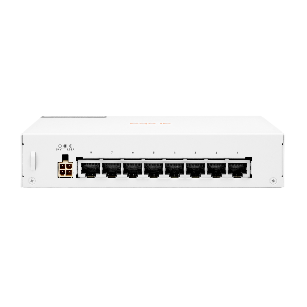 HPE Aruba Networking Aruba Instant On 1430 8G Class4 PoE 64W Non gestito L2 Gigabit Ethernet [10/100/1000] Supporto Power over Ethernet [PoE] Bianco (ARUBA ION 1430 8G 64W POE - SWITCH)Hpe0190017601816R8R46A#ACC