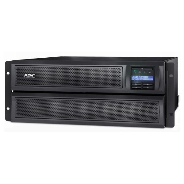 APC SMX3000RMX93 gruppo di continuità [UPS] A linea interattiva 2,88 kVA 2700 W 3 presa[e] AC (APC Smart-UPS - UPS [rack-mountable] - AC 100/110/120/127 V - 2700 Watt - 2880 VA - 1 x battery - USB, serial - output connectors: 3 - 4U - black - TAA Com...