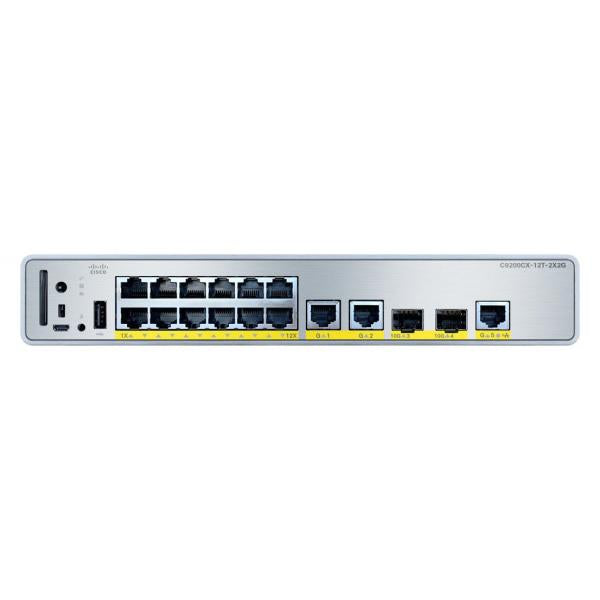 Cisco C9200CX-12T-2X2G-A switch di rete Gestito Gigabit Ethernet [10/100/1000] Supporto Power over Ethernet [PoE] (CATALYST 9000 COMPACT SWITCH 12 - PORTS DATA ONLY ADV)Cisco0889728447133C9200CX-12T-2X2G-A