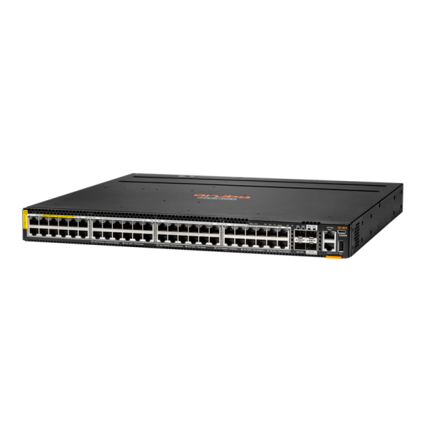 HPE Aruba Networking CX 6300M 48p Smart Rate 1G/2.5G/5G Class8 PoE 2p 50G 2p 25G Switch (HPE SWITCH ARUBA 6300M 48-PORTS,CLASS8 POE)HpeR8S90A