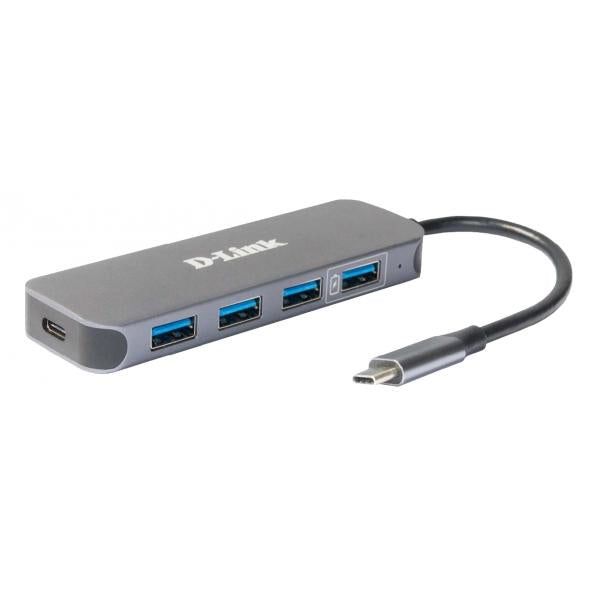 D-Link DUB-2340 hub di interfaccia USB tipo-C 5000 Mbit/s Grigio (USB-C 4-PORT USB 3.0 HUB)D-link0790069468636DUB-2340