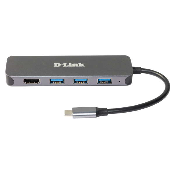 D-Link DUB-2333 replicatore di porte e docking station per laptop Cablato USB tipo-C Grigio (5-in-1 USB-C Hub with - HDMI/Power Delivery - Warranty: 24M)D-link0790069468605DUB-2333