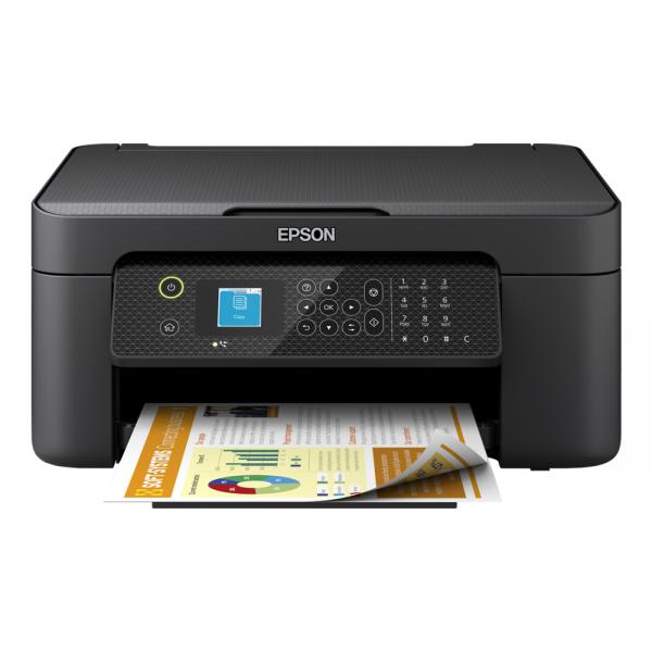 Epson WorkForce WF-2910DWF stampante multifunzione A4 getto d'inchiostro [stampa, scansione, copia] Display LCD 3.7cm, WiFi Direct, AirPrint, 3 mesi inchiostro incluso con ReadyPrint (Epson WorkForce WF-2910DWF C11CK64401 InkJet Printer, Multifunctio...